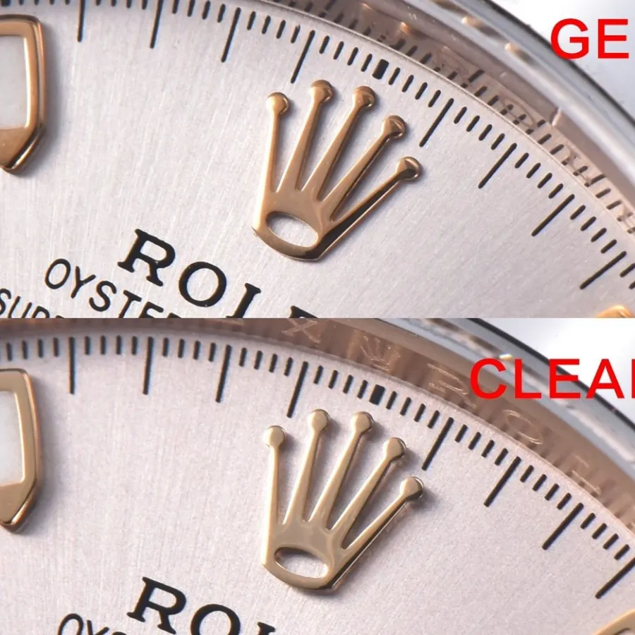 C factory rose goldDaytona genuine and fake comparison review Rolextop-tier watch front comparison picture