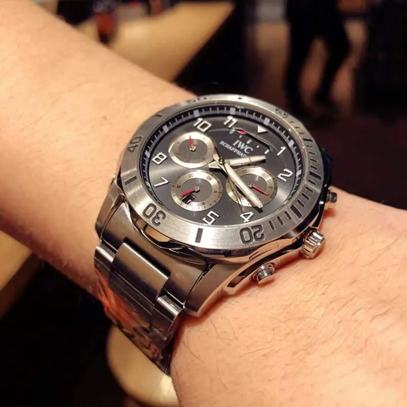 IWC watch IWC Sun Moon Star Air Force One special forces watch front view