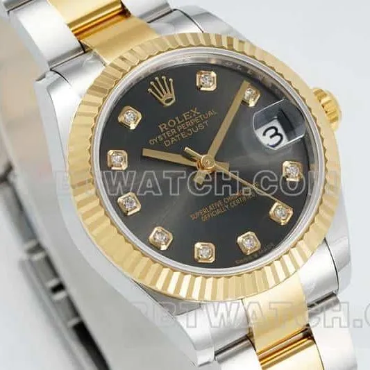 ARF FactoryRolex log 1:1super cloneblack dial31mm gold three-lattice chain link278273front live photofront live photo