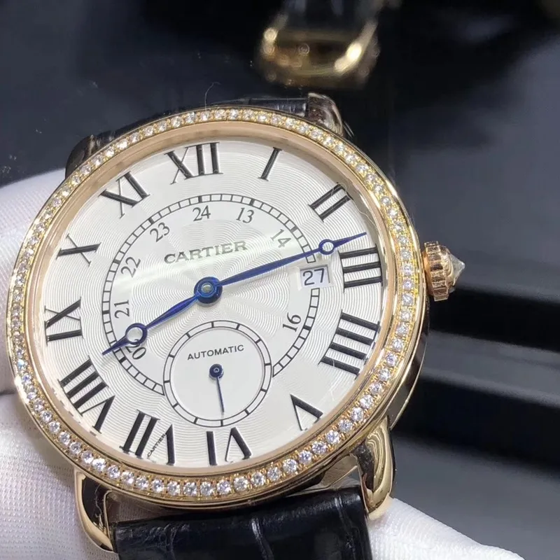 Cartier London series 18K gold set with southern diamond movement picture