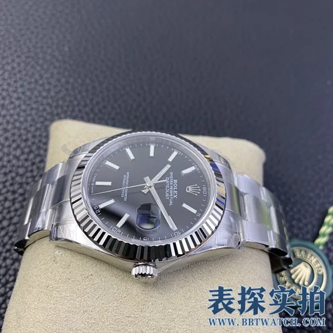 VSRolextop-tiersuper cloneblack dialDatejust watch_How much does it cost_Pictures_How is the workmanship Side view