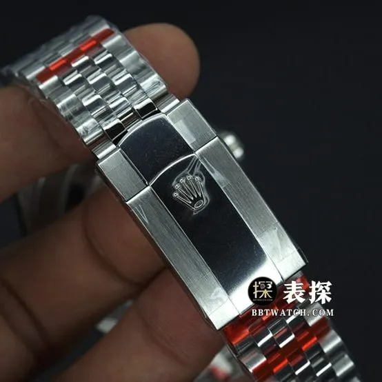 JVS FactoryRolex log watch men's black dialsteel bracelet pictures and prices front live photo
