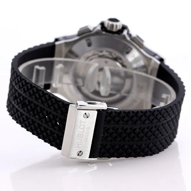 top-tier watch Hublot BIG BANG black ring silver shell watch lume picture