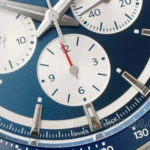 AFLongines Concast stop-tier 1:1super blue dial rubber style L3.835.4.91.2front live photo
