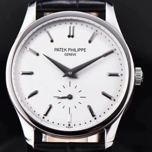 top-tiersuper clonePatek Philippe White Steel Classic Reappears New Classic Watch Series 5196G Formal Watch King Makes Shocking Debut Front View