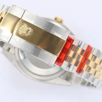 EW Factorytop-tier watch 2021 new Rolex Oyster Datejust36 series men's gold disc gold band mechanical watch front view
