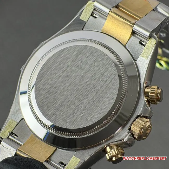 CBD Factory Daytona Watch Rolexblack Dial Gold Steel Bracelet 4130 Weight Live Photos