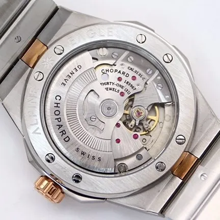 top-tier replicaChopard1:1 watch men's blue dialsteel bracelet Alpine Eagle series automatic movement watch front view