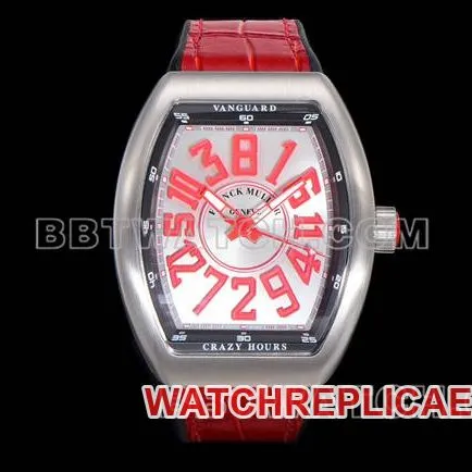 ABF factory Frank Muller watch V45 blue dial gold case leather braceletfront live photo