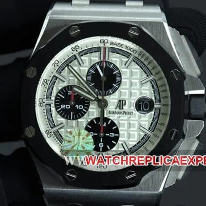 JF factory Audemars Piguettop-tier watch Royal Oak offshore series automatic movement men's white dialrubber strapclasp picture