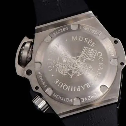 Top watch Hublot King Power titanium luminous 1400 automatic mechanical movement men's watch front view