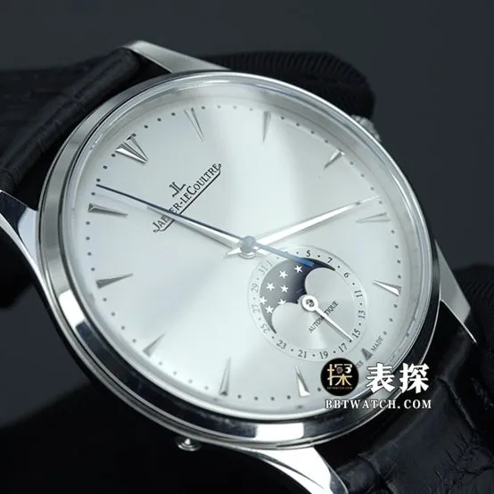 GF Factory Jaeger-LeCoultre Moonphase Master top Q1368420 imitation watches men's white disk strap models pictures and price back real picture