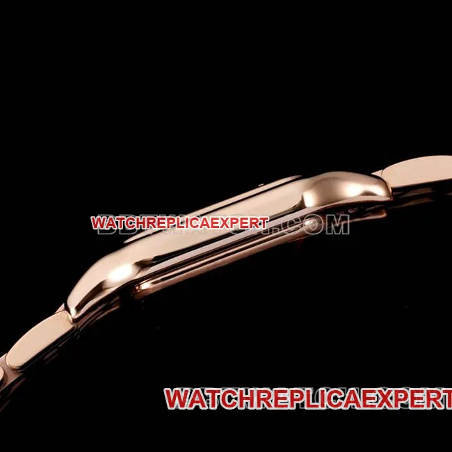 1:1replica watch cheetah BBa factory Cartierrose goldwhite dialdiamond bezelsteel braceletquartzfront live photo