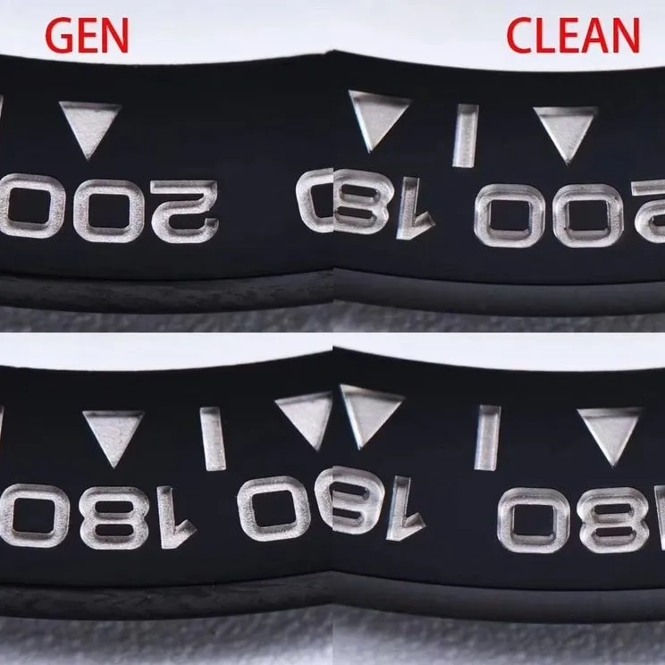 Factory C Daytonaceramic bezel real and fake comparison evaluation Rolextop-tier table bezel comparison chart