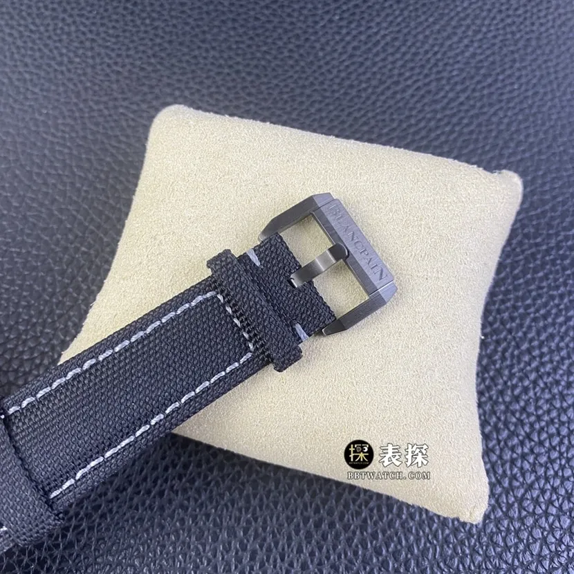 Blancpain Fifty Fathoms top-tier high-quality watch men's green dialchronographleather strap model pictures and prices front live photo