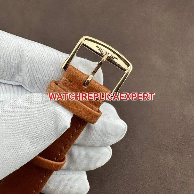 AF FactoryLongines Concas super clonegreen dialrose goldleather strap front live photo