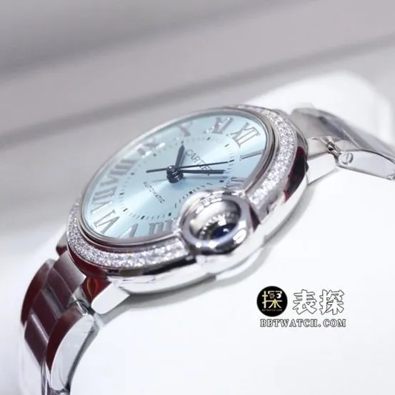 GTG factory Cartier blue balloon top-tier watch ladies blue dial diamond steel bracelet model pictures and prices clasplive photos