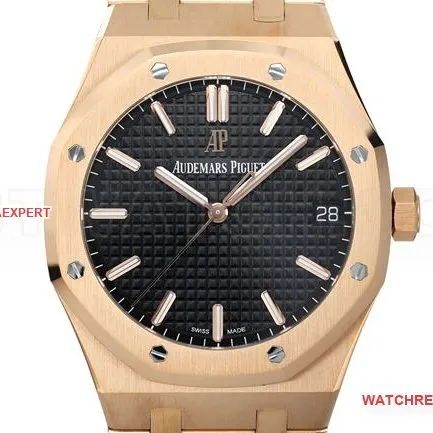 top-tier watchZF FactoryRoyal OakAudemars Piguetblack dial15500caseback live photo