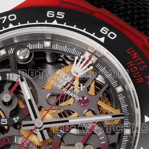 top-tier watch TW factory Rolex Daytonablack dial red shell black nylon braceletfront live photo