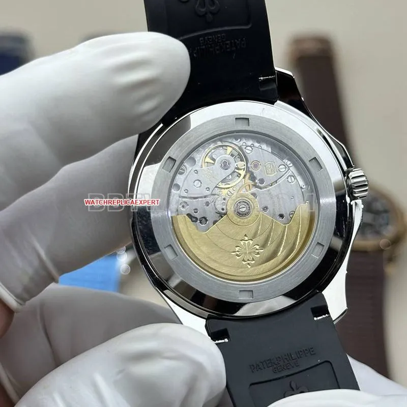 Patek Philippe watch BBF factory grenade black dial black rubber model 5167Afront live photo