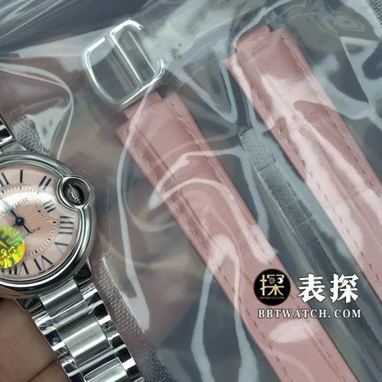 AF FactoryCartier blue balloon top-tier 1:1super watch ladies pink plate blue needle steel bracelet model pictures and prices front live photo