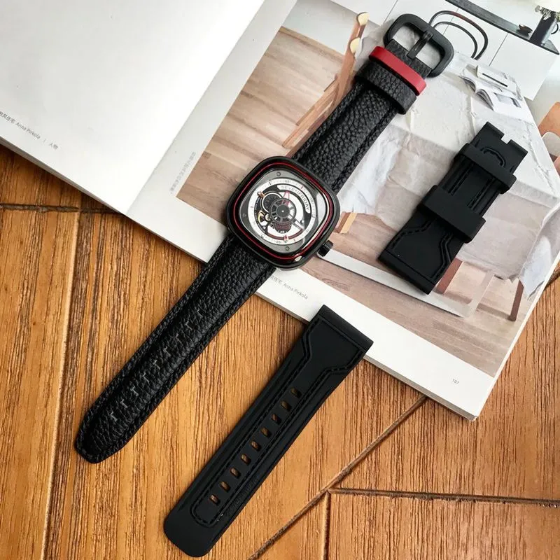 Sevenday display five watch new sevenfridayP1B/10 joint model front view