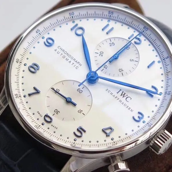 ZF FactoryIWC Portuguese watch IW371446 blue needle watch genuine and fake comparison review detail shots
