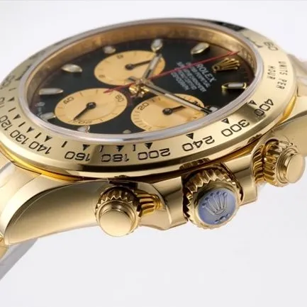 top-tier replicaRolex men's black dialsteel bracelet cosmometer Daytona fully automatic movement watch front view