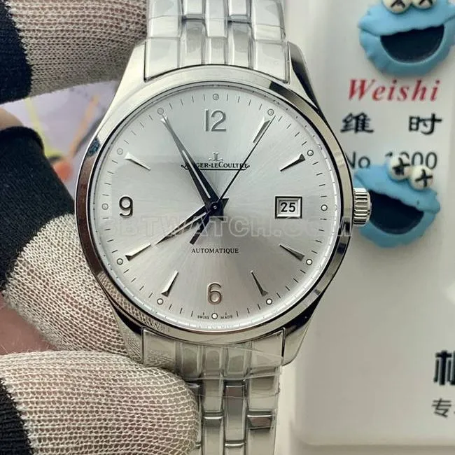 top-tier watch Jaeger-LeCoultreV9 Factory master silver dial899 mechanical front live photo