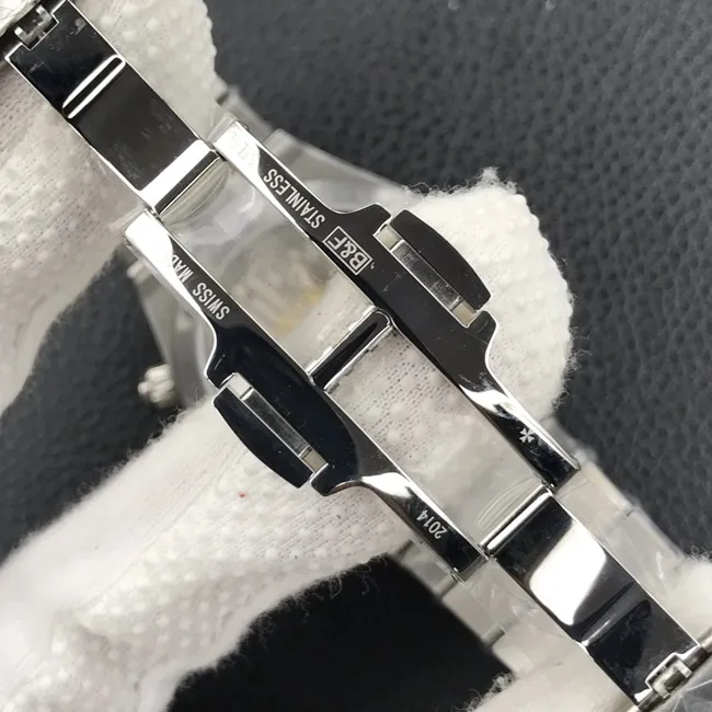 8F factory Vacheron Constantintop-tier watch men's blue dialsteel bracelet Zonghengsihai series 5500V mechanical watch front view