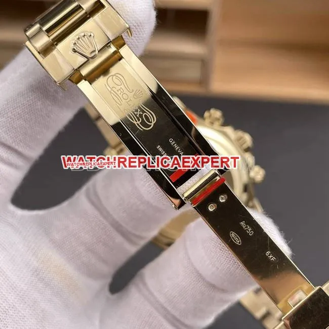 1:1replica watch Daytonagreen dialCBD factory Rolexyellow gold4130 mechanical front live photo