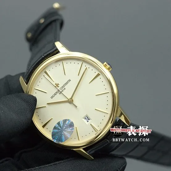 MKS Factorytop-tier replicaVacheron Constantin heritage series 85180automatic movementleather strap watch front live photo