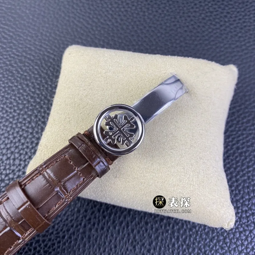 KR factory Patek Philippe super complex timepiece 5320G-001top-tier 1:1super watch men's breast white dialleather strap model pictures and prices front live photo