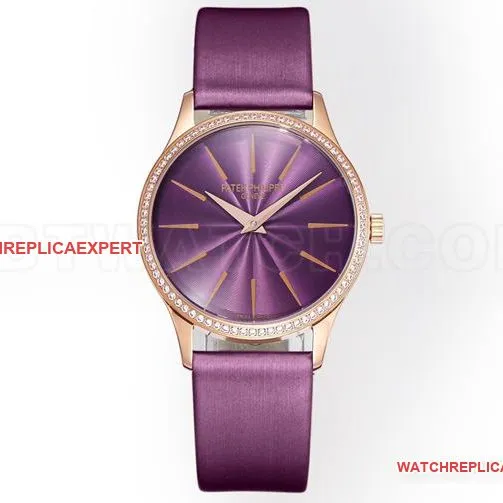 1:1replica watch GS factory classic Patek Philippe purple plate 4997front live photo