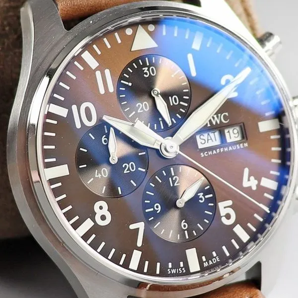 IWC watch IWC3777 pilot chronograph series watch clasp picture