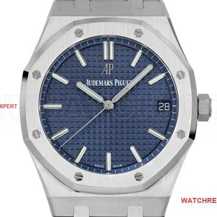 collectible watches ZF FactoryRoyal OakAudemars Piguetblue dial15500front live photo