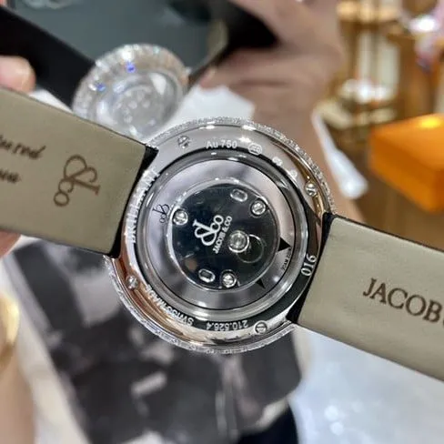 top-tier Jack treasure watch women's black dial black belt quartz movement picture