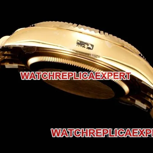 AR+ factory collectible watch pilot rolexgreen dial mechanical yellow goldfront live photo