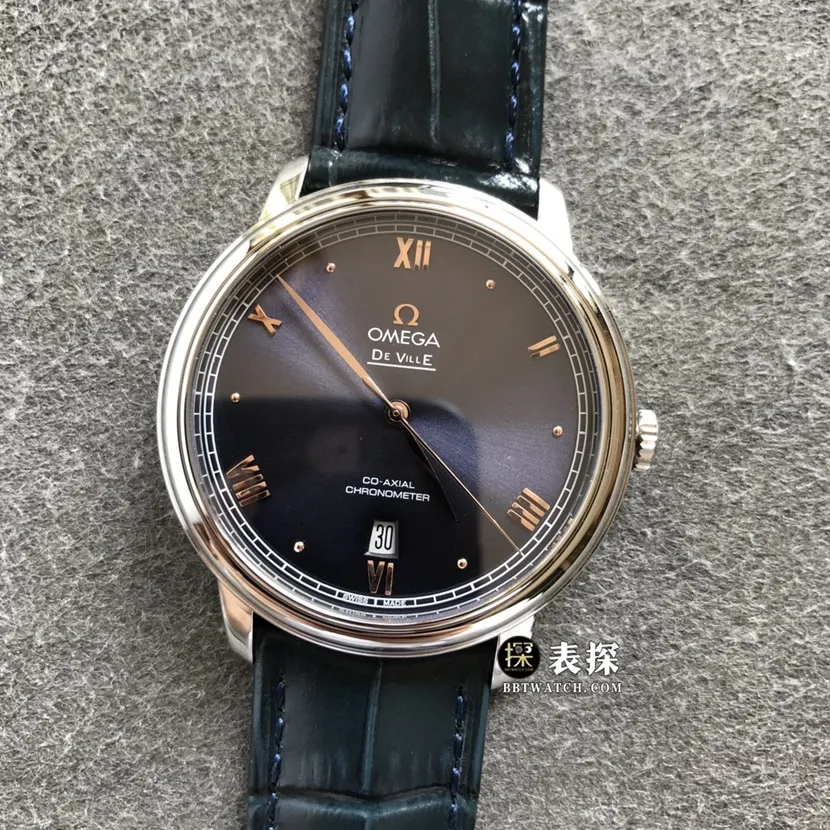 Omega Diefei top-tier watch men's dark blue dialleather strap model pictures and prices front live photo