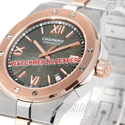 collectible watch GH factory Chopard snow mountain proud wing gray plate 41mm gold steel braceletfront live photobraceletlive photos