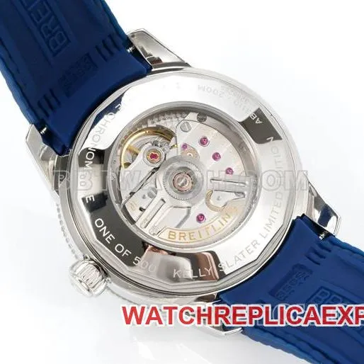 collectible watch super ocean culture BLS factory Breitlingblue dial rubber braceletfront live photo