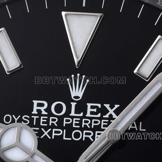 Factory C Rolex Explorer top-tier replica36mmblack dialm124270-0001front live photo