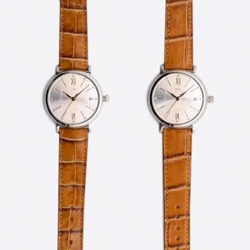 IWC1:1replica watch,Portofino watch,front comparison picture