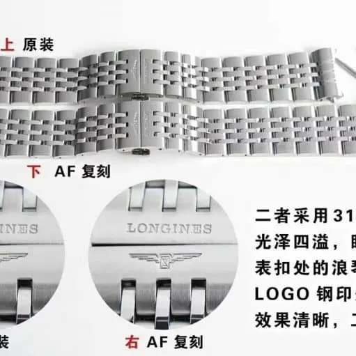 AF Longines founder L2.821.4.11.6replica watch authenticity evaluation watch head detail shots