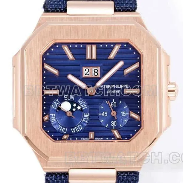3K FactoryPatek PhilippeCUBITUS1:1super cloneblue dialrose gold5822braceletlive photos