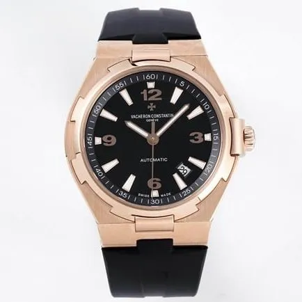 8F factory top-tier watch Vacheron Constantin men's black dialblack dial all over the world series automatic movement watch front view