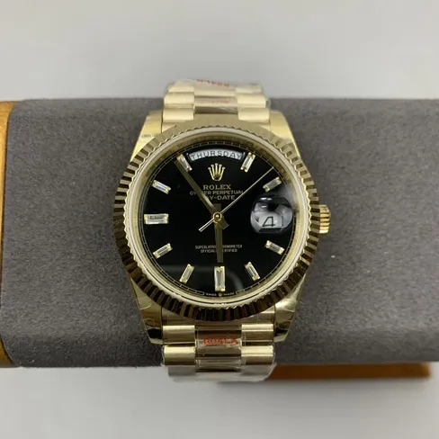GMRolextop-tiersuper black rock candy watch front live photo