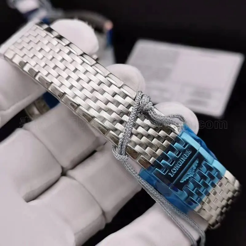 Longines Jialan series ultra-thin quartz watches for men and women watch review - elegant charm L4.755.4.11.6dialdetail shots