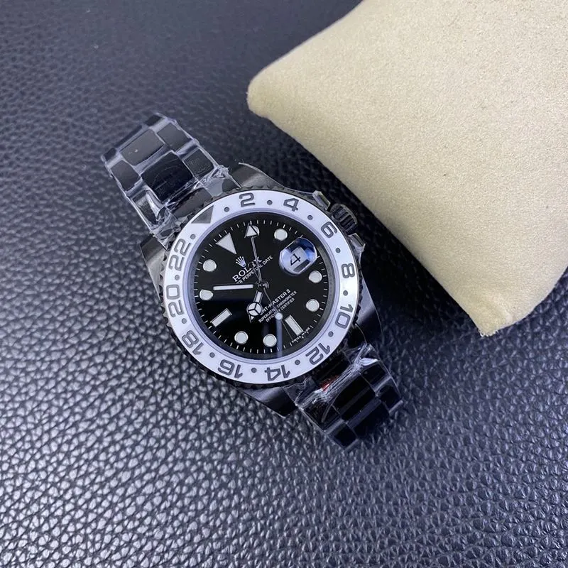 Rolexreplica watch 116710 black and white two-color ceramic dial Black Samurai Oreo front view