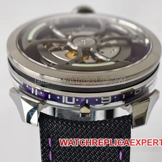 1:1replica watch MB&F purple plate K1 factory mechanical rubber bracelet live photo